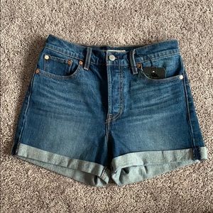 High Waisted Levi’s Denim Shorts